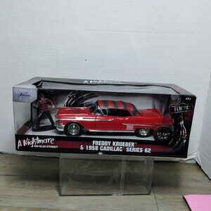 Freddy Krueger & 1958 Cadillac Series 62 Die-Cast Collectible Box Set NEW